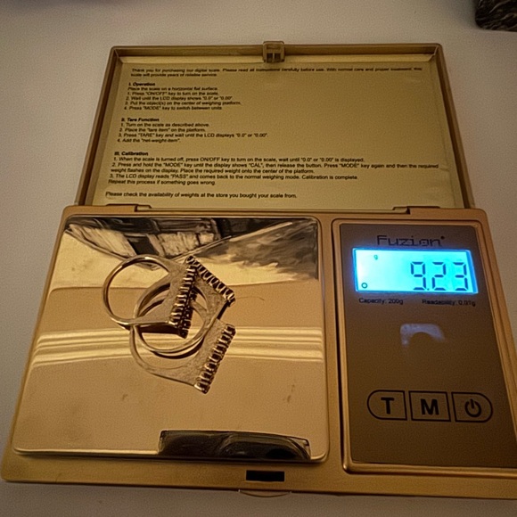 14k Gold and Garnet Rings - set of 3 - Picture 12 of 12